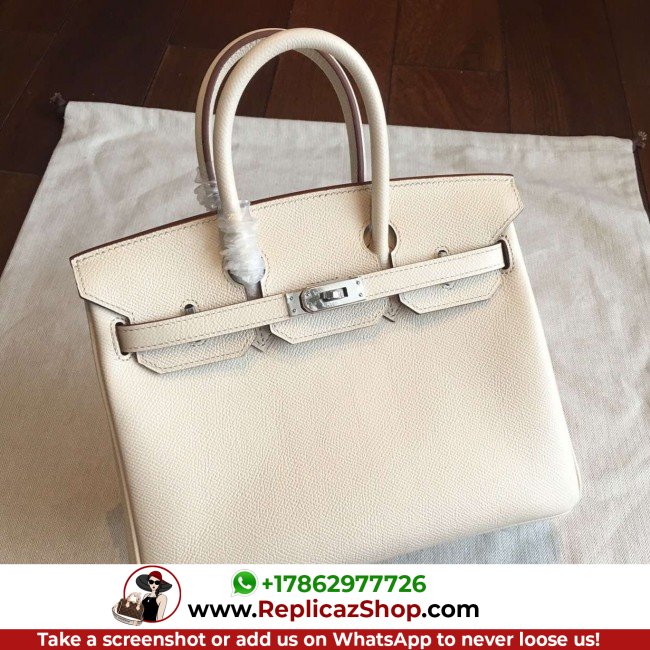 Hermes Beige Epsom Birkin 25cm Lushentic AAAAA Grade Replica