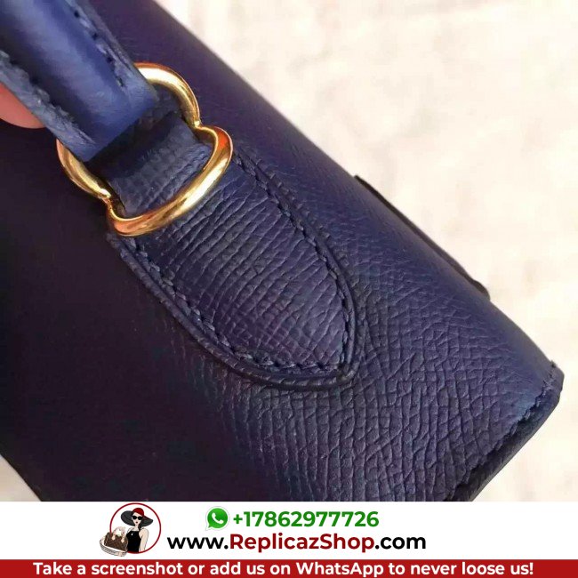 Hermes Sapphire Epsom Kelly 32cm Sellier Lushentic AAAAA Grade Replica - Image 5