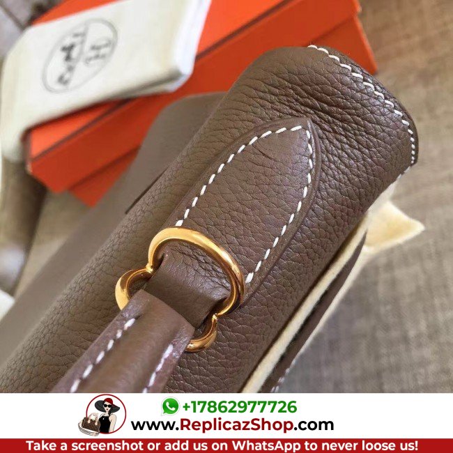 Hermes Etoupe Clemence Kelly Retourne 28cm Lushentic AAAAA Grade Replica - Image 7