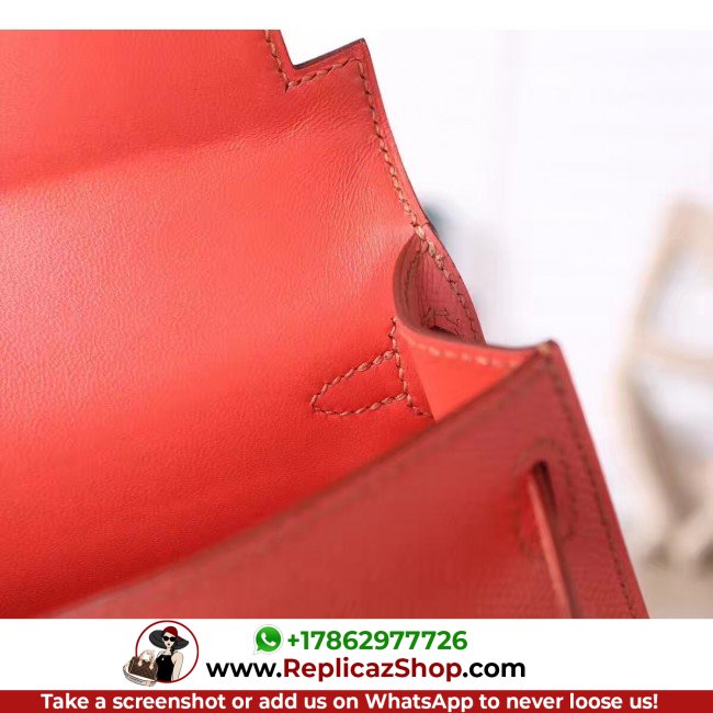 Hermes Flamingo Epsom Kelly Mini II 20cm Lushentic AAAAA Grade Replica - Image 6