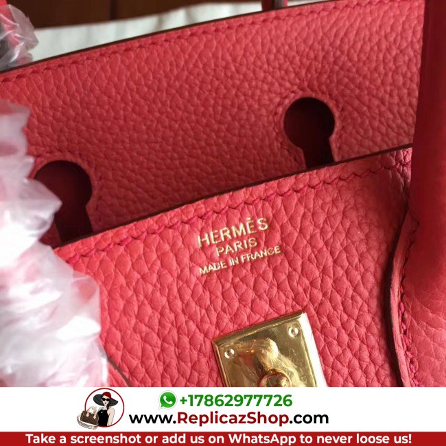 Hermes Bougainvillier Clemence Birkin 25cm Lushentic AAAAA Grade Replica - Image 9