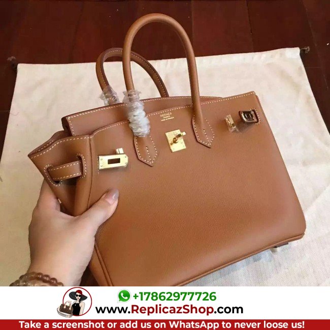 Hermes Brown Epsom Birkin 25cm Lushentic AAAAA Grade Replica - Image 5