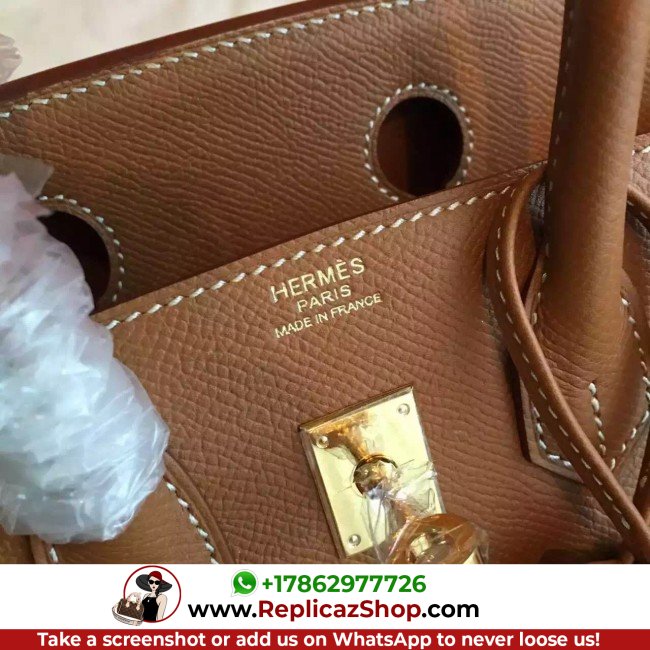 Hermes Brown Epsom Birkin 25cm Lushentic AAAAA Grade Replica - Image 6