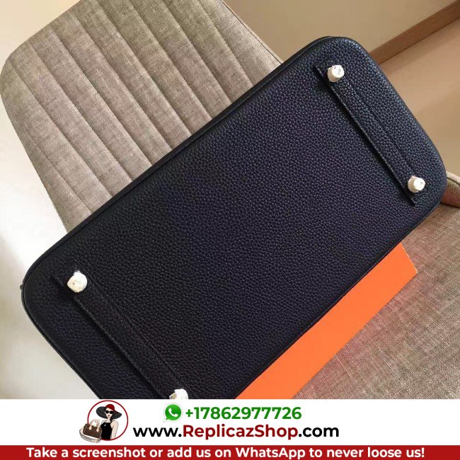 Hermes Black Clemence Birkin 35cm Lushentic AAAAA Grade Replica - Image 2