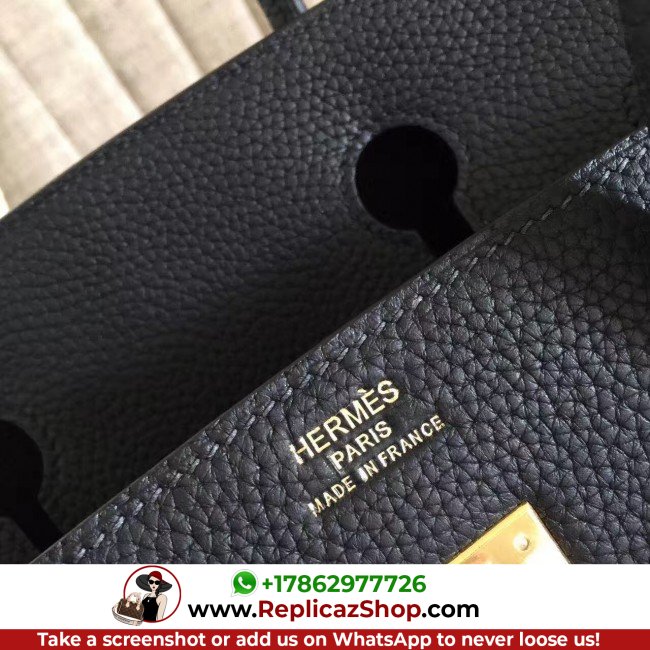 Hermes Black Clemence Birkin 35cm Lushentic AAAAA Grade Replica - Image 9