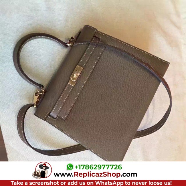 Hermes Etoupe Epsom Kelly Sellier 28cm Lushentic AAAAA Grade Replica - Image 4