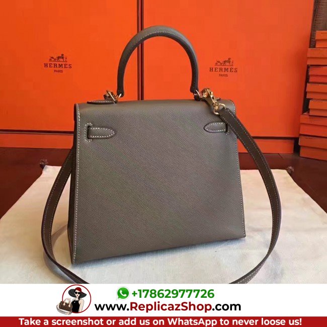Hermes Etoupe Epsom Kelly Sellier 28cm Lushentic AAAAA Grade Replica - Image 6