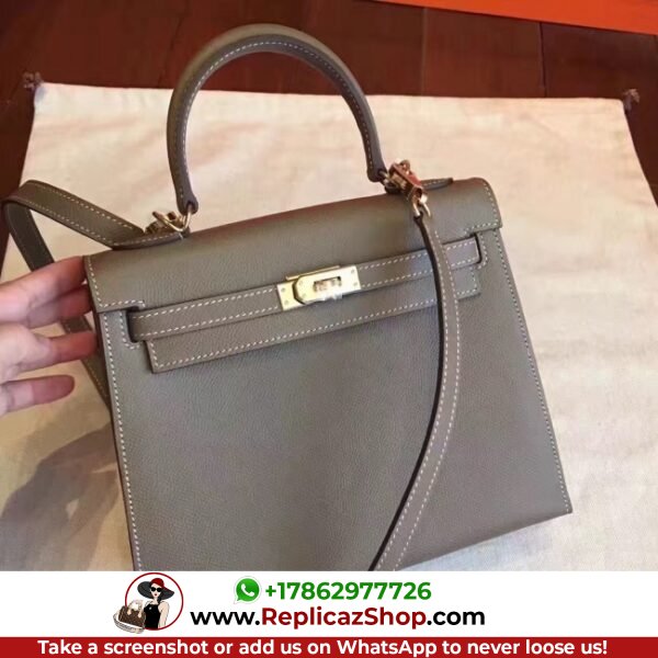 Hermes Etoupe Epsom Kelly Sellier 28cm Lushentic AAAAA Grade Replica