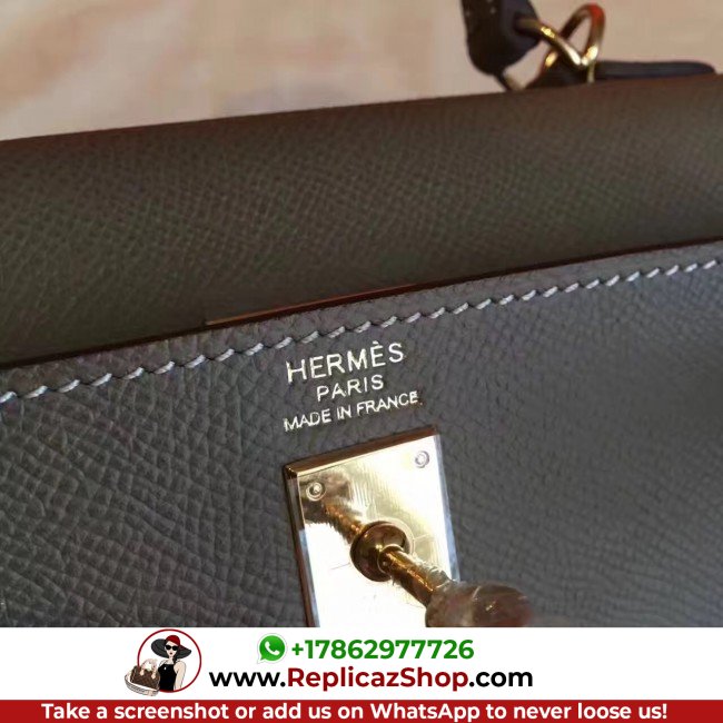 Hermes Etoupe Epsom Kelly Sellier 28cm Lushentic AAAAA Grade Replica - Image 8