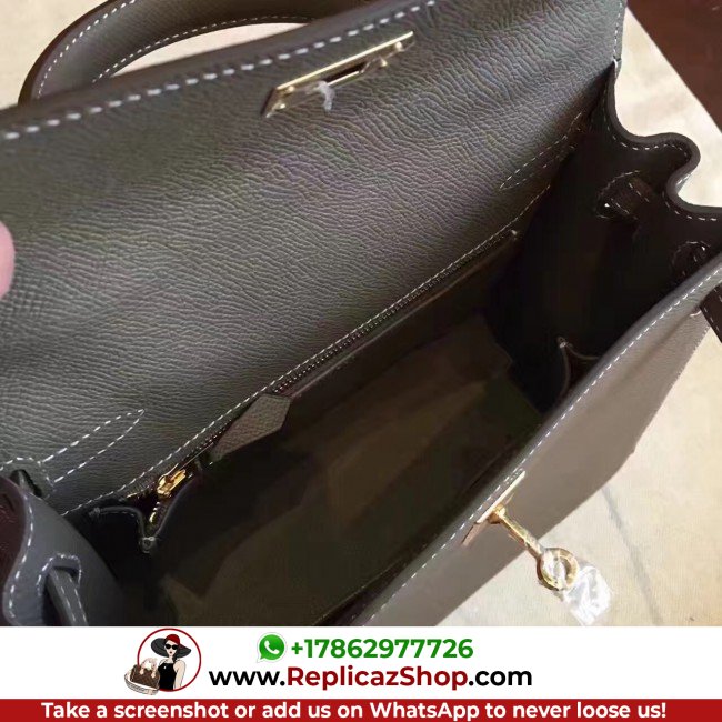 Hermes Etoupe Epsom Kelly Sellier 28cm Lushentic AAAAA Grade Replica - Image 9