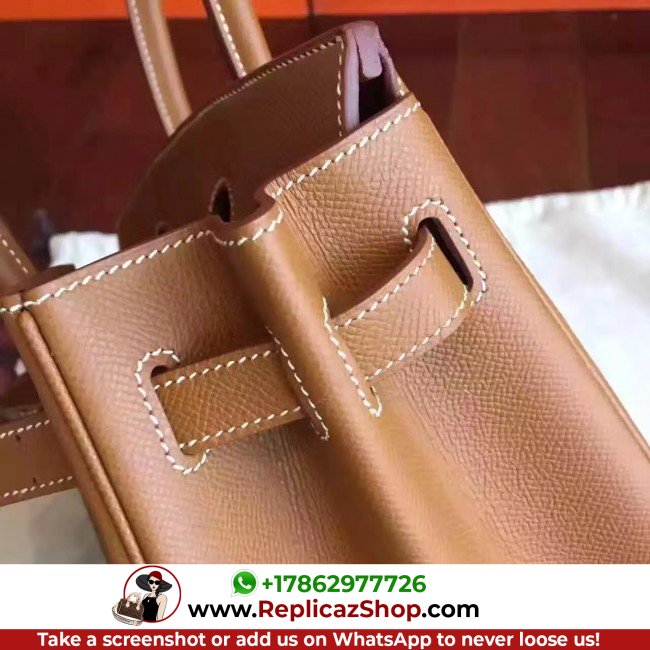 Hermes Gold Epsom Birkin 30cm Lushentic AAAAA Grade Replica - Image 8