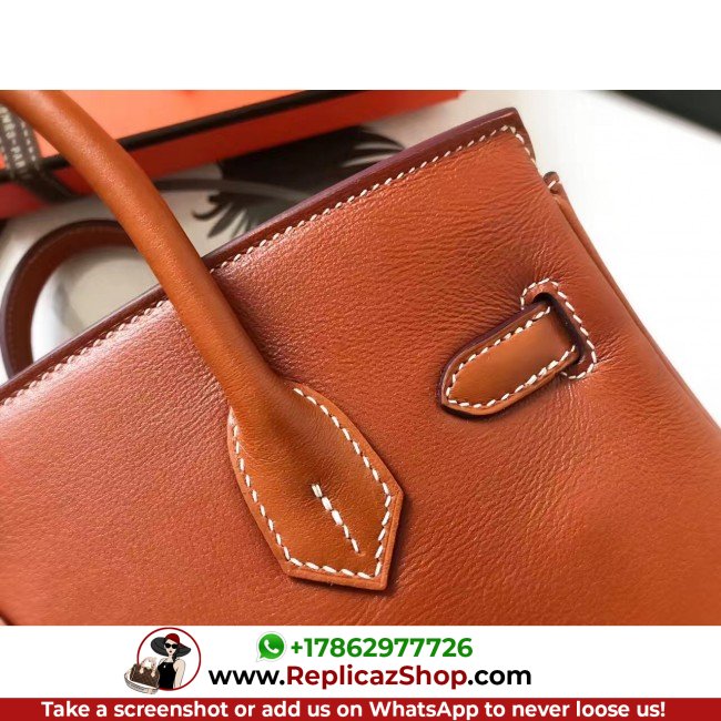 Hermes Gold Swift Birkin 30cm Lushentic AAAAA Grade Replica - Image 4