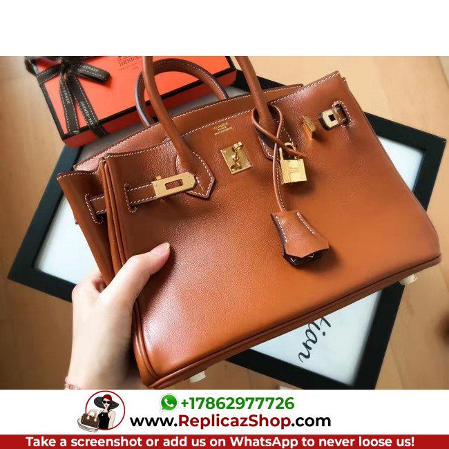 Hermes Gold Swift Birkin 30cm Lushentic AAAAA Grade Replica - Image 2