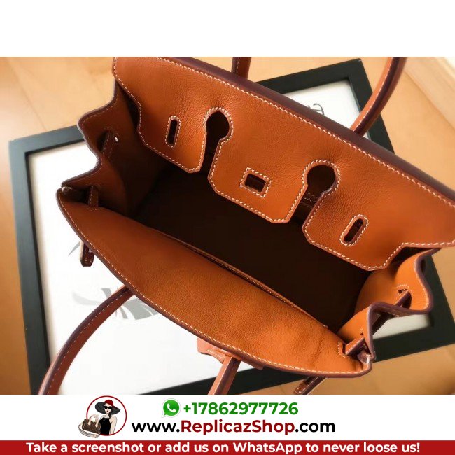 Hermes Gold Swift Birkin 30cm Lushentic AAAAA Grade Replica - Image 9