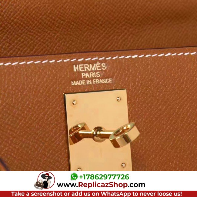 Hermes Gold Swift Birkin 30cm Lushentic AAAAA Grade Replica - Image 10