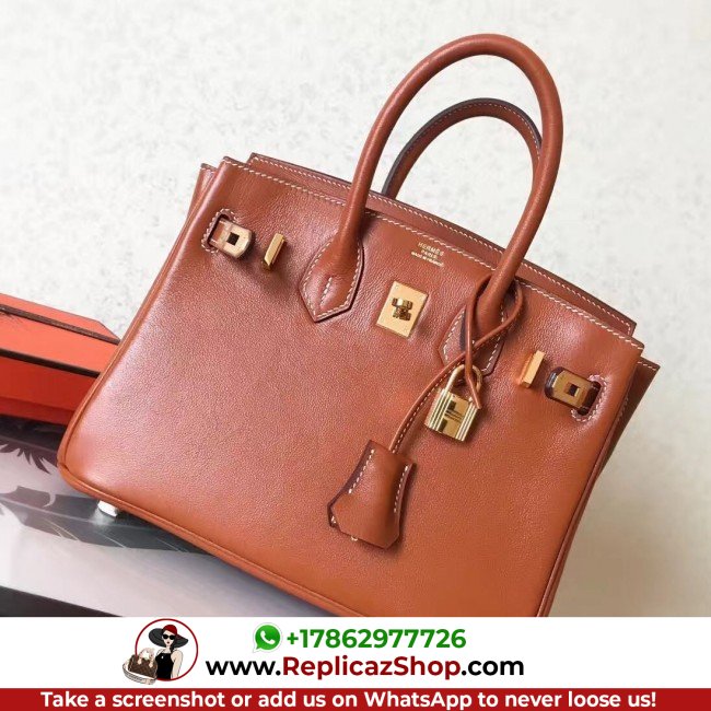 Hermes Gold Swift Birkin 30cm Lushentic AAAAA Grade Replica