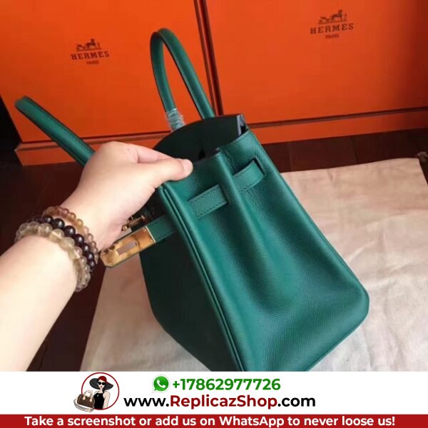 Hermes Malachite Epsom Birkin 30cm Lushentic AAAAA Grade Replica - Image 5