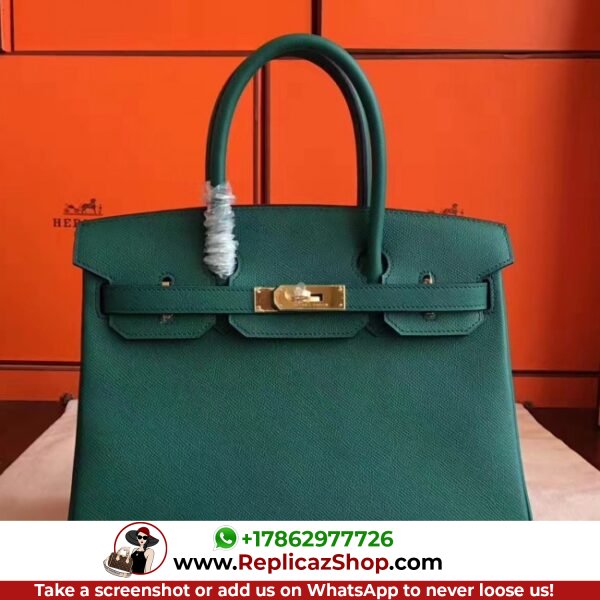 Hermes Malachite Epsom Birkin 30cm Lushentic AAAAA Grade Replica