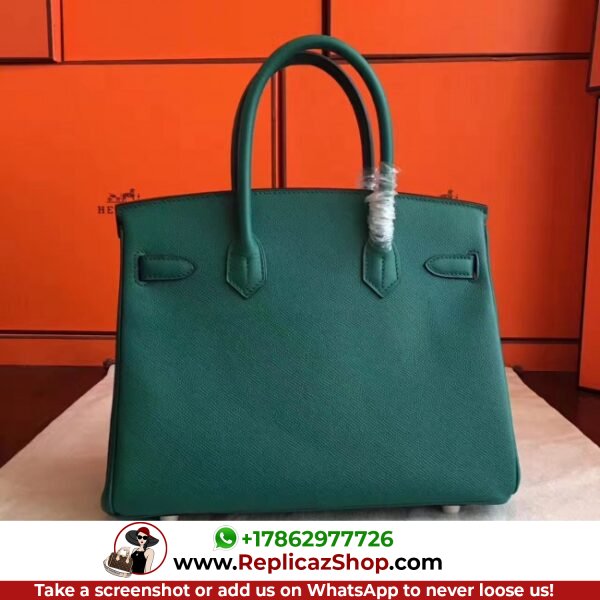 Hermes Malachite Epsom Birkin 30cm Lushentic AAAAA Grade Replica - Image 8