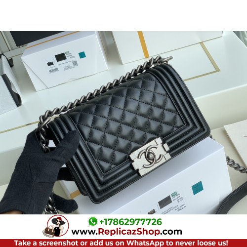 Chanel Boy Bag Lambskin 20cm Small Lushentic AAAAA grade replica - Image 7