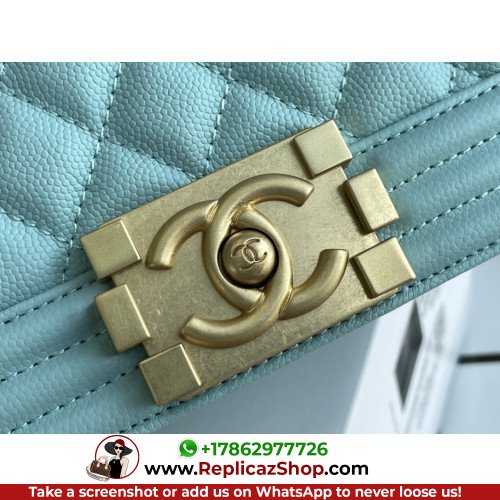 Chanel Boy Bag Caviar 20cm Small Lushentic AAAAA grade replica - Image 4