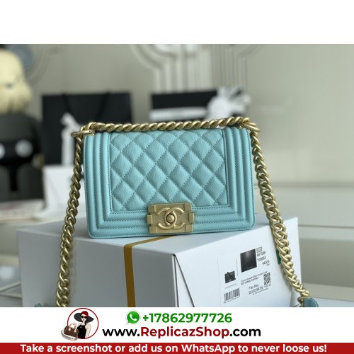 Chanel Boy Bag Caviar 20cm Small Lushentic AAAAA grade replica