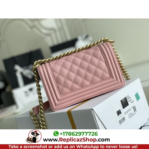 Chanel Boy Bag Caviar 20cm Small Lushentic AAAAA grade replica - Image 3