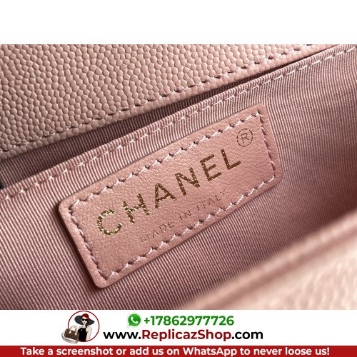 Chanel Boy Bag Caviar 20cm Small Lushentic AAAAA grade replica - Image 4