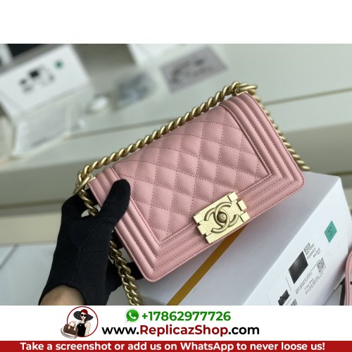 Chanel Boy Bag Caviar 20cm Small Lushentic AAAAA grade replica - Image 6