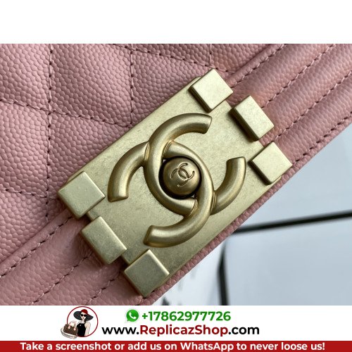 Chanel Boy Bag Caviar 20cm Small Lushentic AAAAA grade replica - Image 7