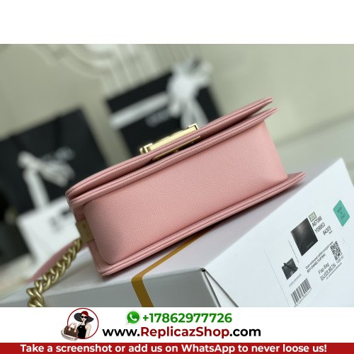 Chanel Boy Bag Caviar 20cm Small Lushentic AAAAA grade replica - Image 9