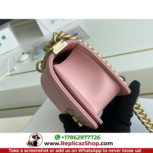 Chanel Boy Bag Caviar 20cm Small Lushentic AAAAA grade replica - Image 10
