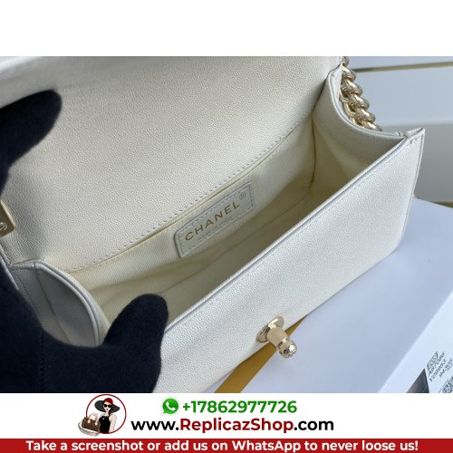 Chanel Boy Bag Caviar 20cm Small Lushentic AAAAA grade replica - Image 2