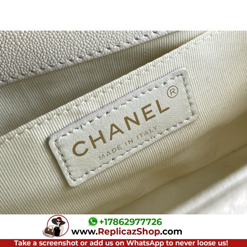 Chanel Boy Bag Caviar 20cm Small Lushentic AAAAA grade replica - Image 4