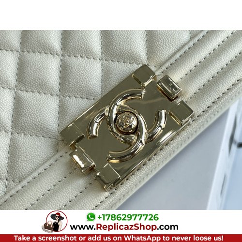 Chanel Boy Bag Caviar 20cm Small Lushentic AAAAA grade replica - Image 5