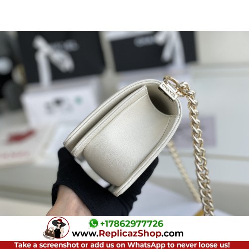 Chanel Boy Bag Caviar 20cm Small Lushentic AAAAA grade replica - Image 6