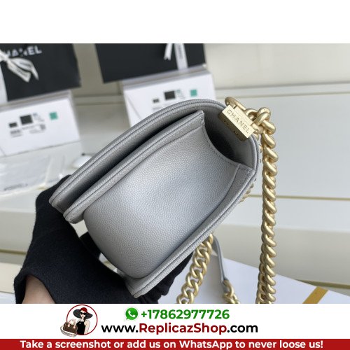 Chanel Boy Bag Caviar 20cm Small Lushentic AAAAA grade replica - Image 10
