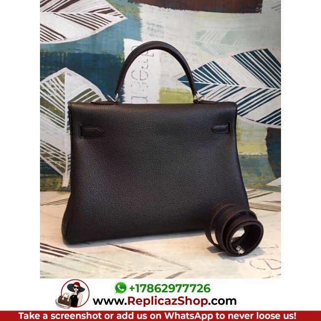 Hermes Cafe Clemence Kelly 35cm Lushentic AAAAA Grade Replica - Image 4