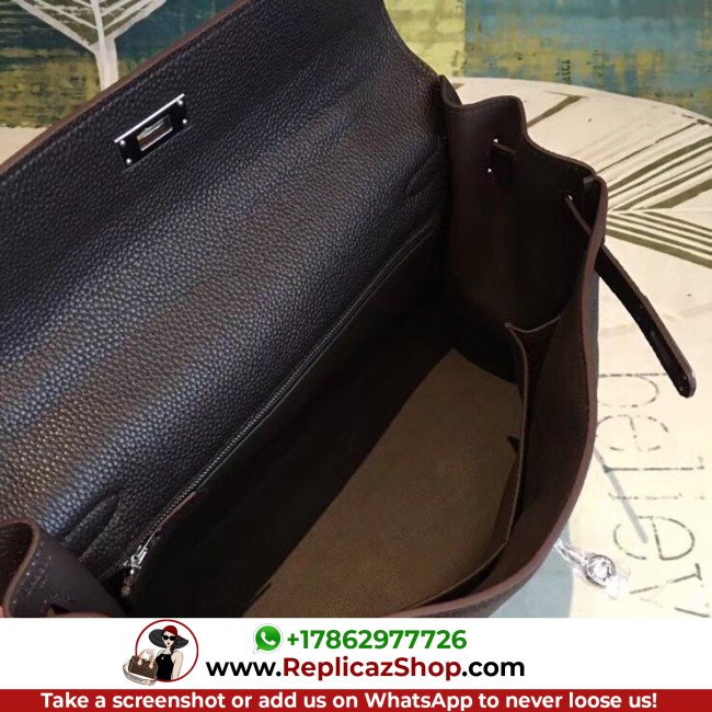 Hermes Cafe Clemence Kelly 35cm Lushentic AAAAA Grade Replica - Image 5