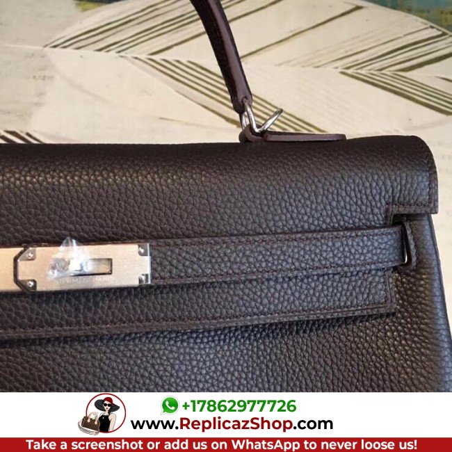 Hermes Cafe Clemence Kelly 35cm Lushentic AAAAA Grade Replica - Image 6