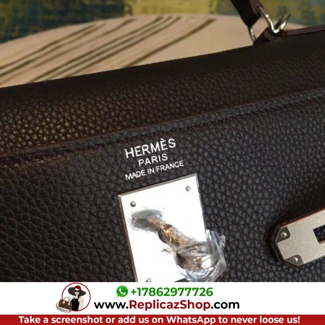 Hermes Cafe Clemence Kelly 35cm Lushentic AAAAA Grade Replica - Image 8