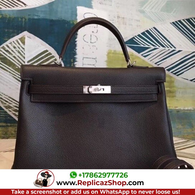 Hermes Cafe Clemence Kelly 35cm Lushentic AAAAA Grade Replica