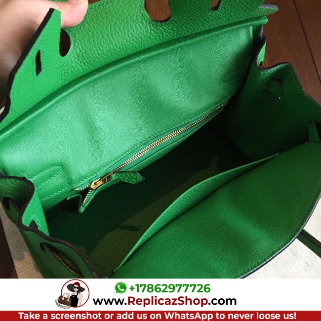 Hermes Bamboo Clemence Birkin 25cm Lushentic Grade Replica - Image 2