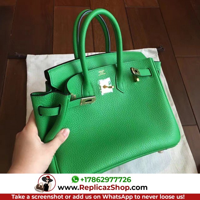 Hermes Bamboo Clemence Birkin 25cm Lushentic Grade Replica - Image 8