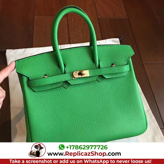 Hermes Bamboo Clemence Birkin 25cm Lushentic Grade Replica - Image 3