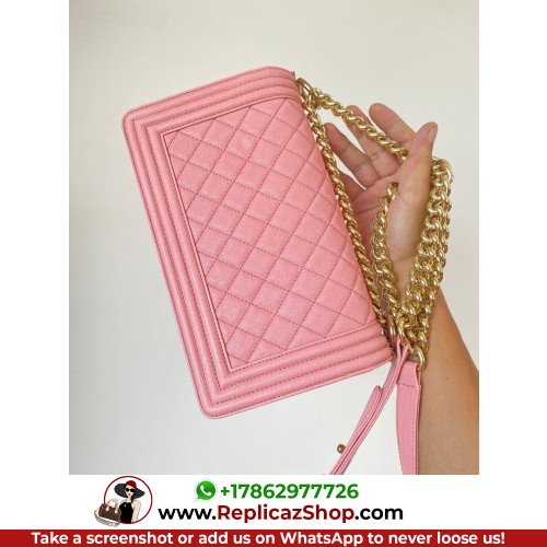 Chanel Boy Bag Caviar 25cm Medium Lushentic AAAAA grade replica - Image 5