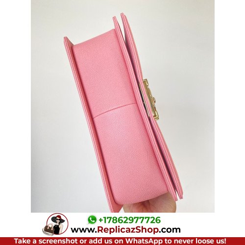 Chanel Boy Bag Caviar 25cm Medium Lushentic AAAAA grade replica - Image 10